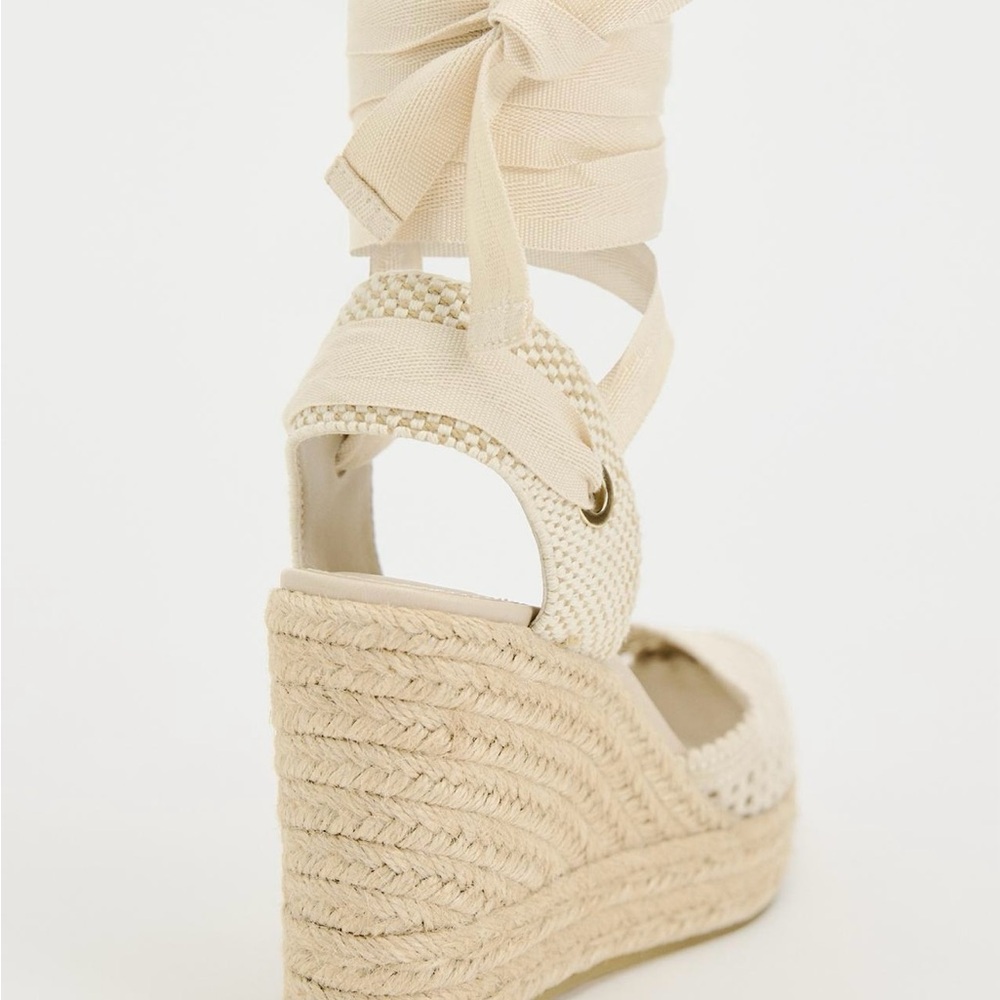 NWT Zara Tied Crochet Sandals - Picture 4 of 5